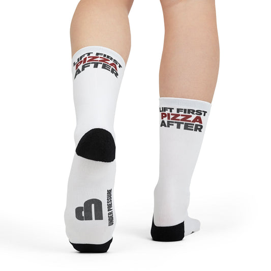 Lift First Pizza After Gym Socks