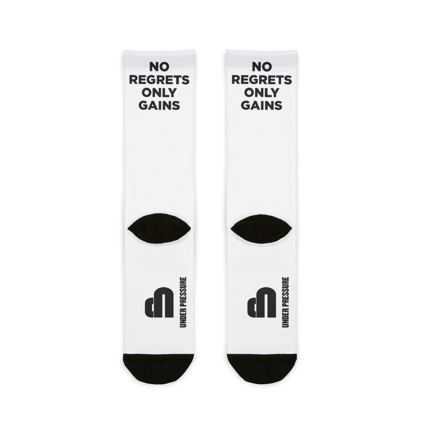 No Regrets Only Gains Gym Socks